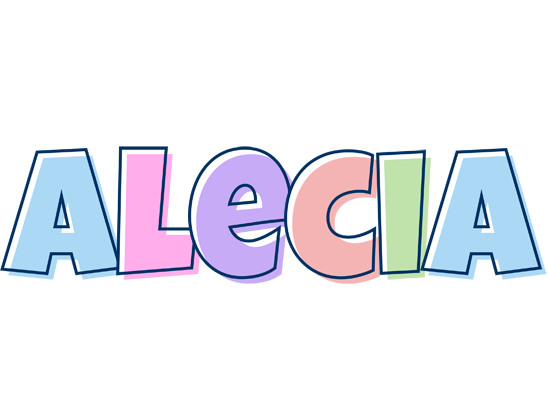 Alecia pastel logo