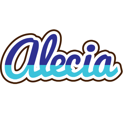 Alecia raining logo