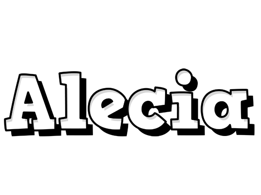 Alecia snowing logo