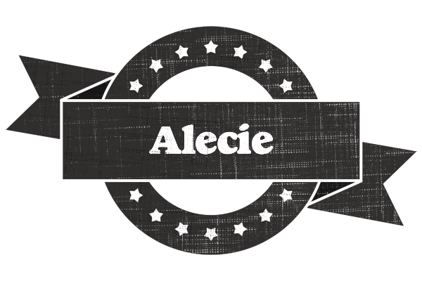 Alecie grunge logo