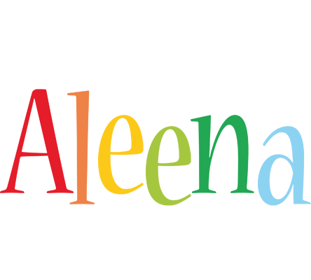 Aleena birthday logo