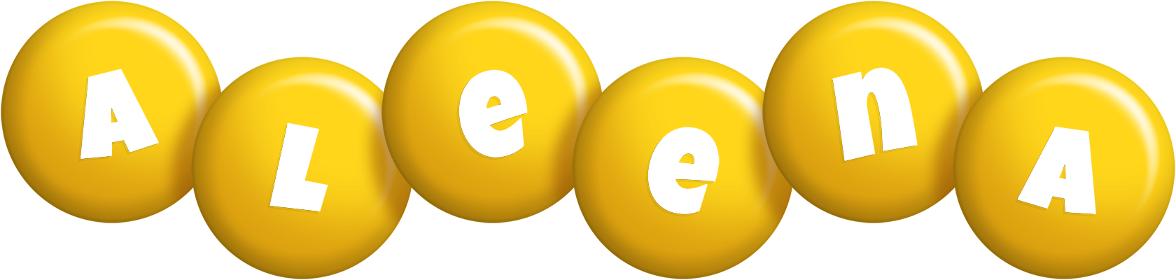 Aleena candy-yellow logo