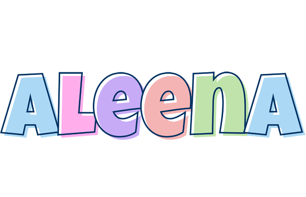 Aleena pastel logo