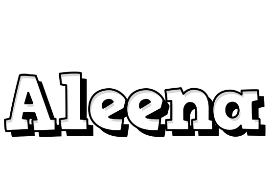 Aleena snowing logo