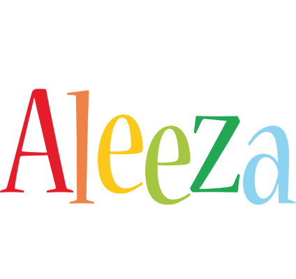 Aleeza birthday logo