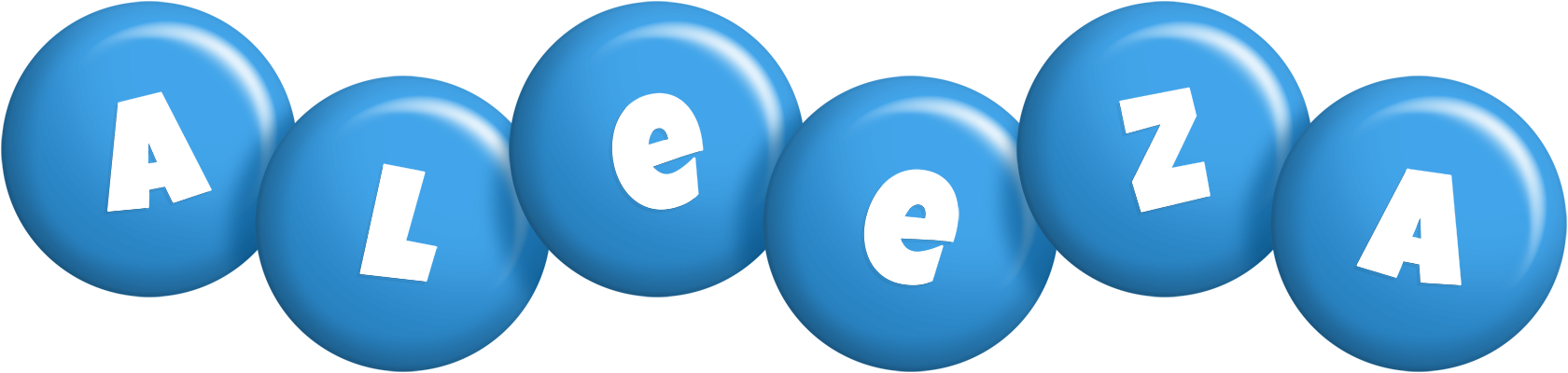 Aleeza candy-blue logo