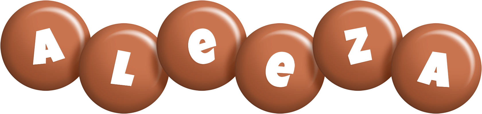 Aleeza candy-brown logo