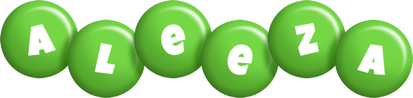 Aleeza candy-green logo