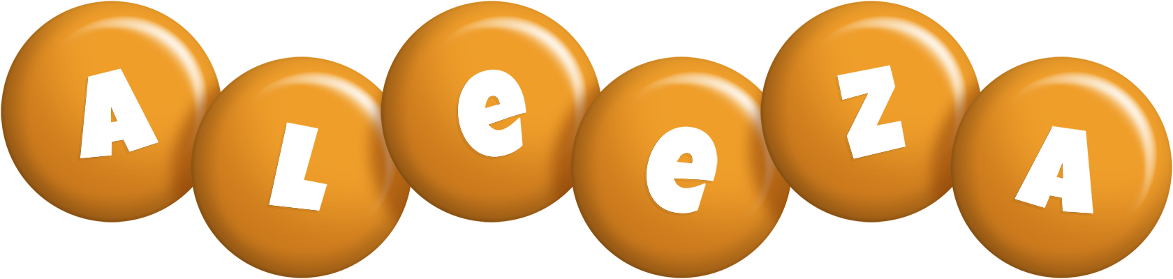 Aleeza candy-orange logo