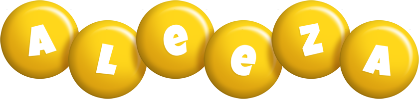 Aleeza candy-yellow logo