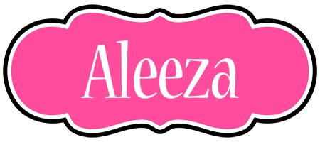 Aleeza invitation logo