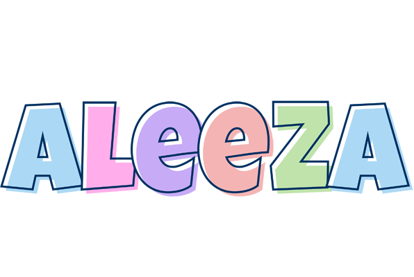 Aleeza pastel logo