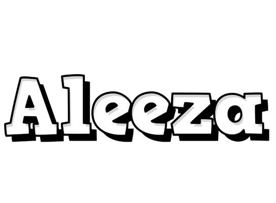 Aleeza snowing logo