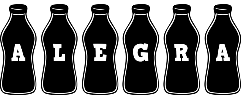 Alegra bottle logo