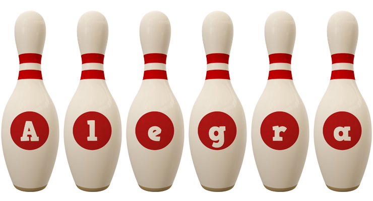 Alegra bowling-pin logo