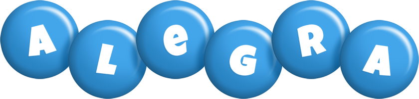 Alegra candy-blue logo