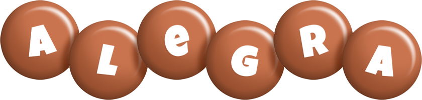 Alegra candy-brown logo