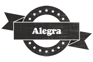 Alegra grunge logo