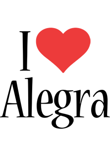 Alegra i-love logo
