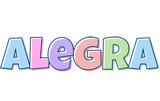 Alegra pastel logo