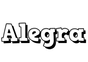 Alegra snowing logo