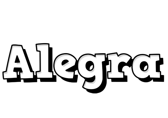 Alegra snowing logo