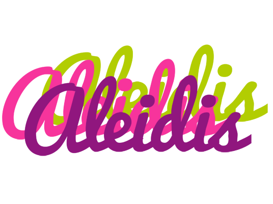 Aleidis flowers logo