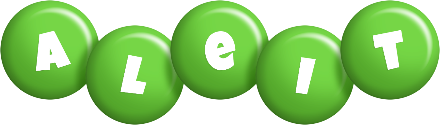 Aleit candy-green logo