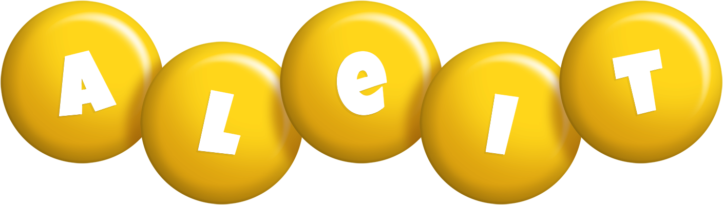 Aleit candy-yellow logo