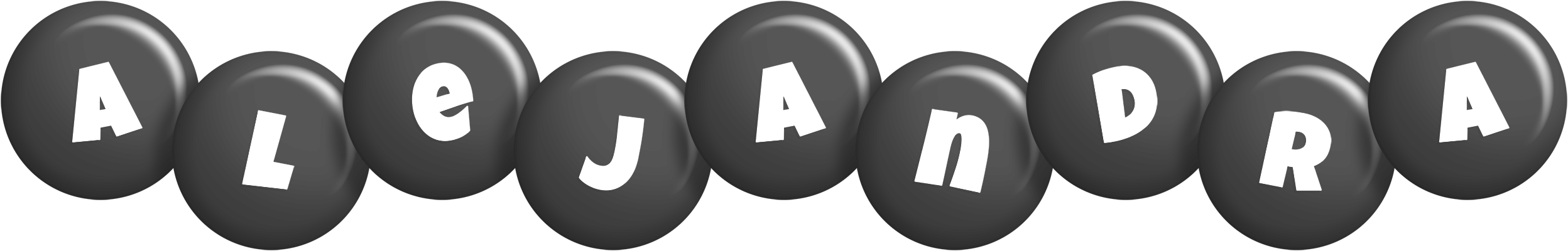 Alejandra candy-black logo
