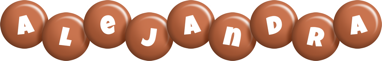 Alejandra candy-brown logo