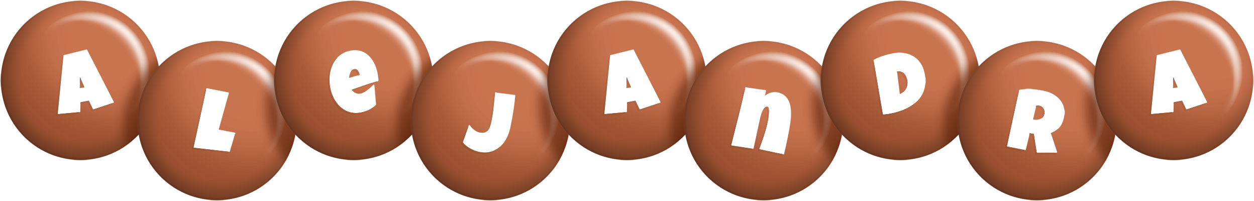 Alejandra candy-brown logo