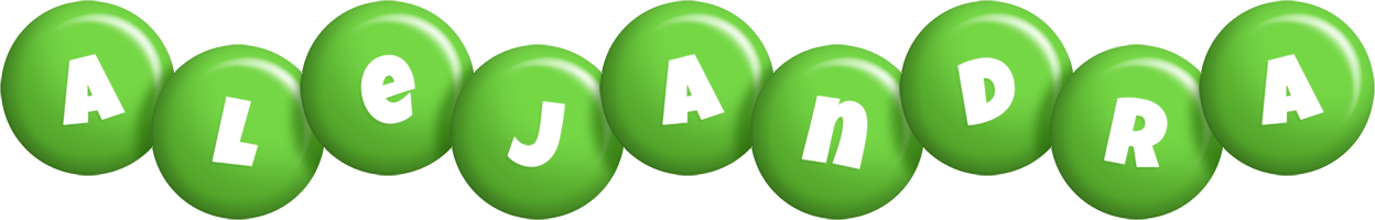 Alejandra candy-green logo