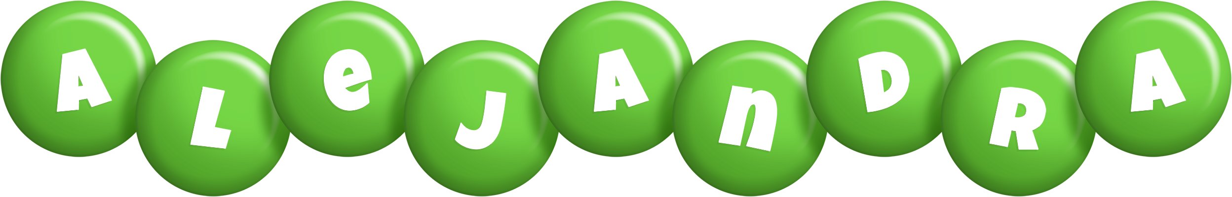 Alejandra candy-green logo