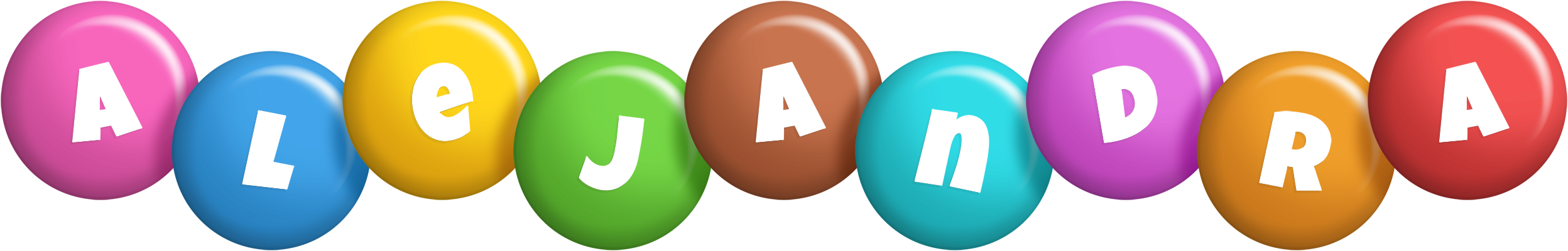 Alejandra candy logo