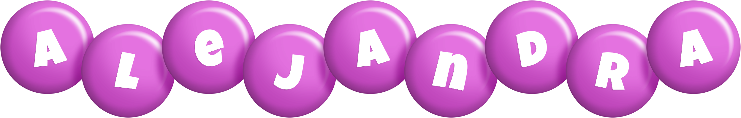 Alejandra candy-purple logo