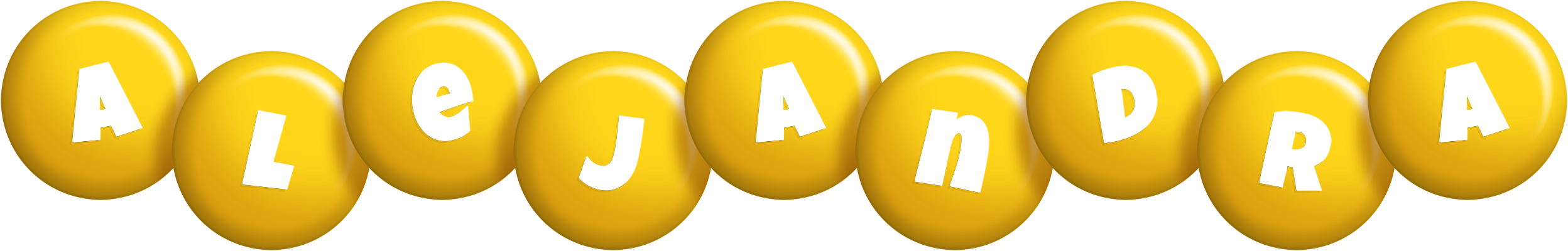 Alejandra candy-yellow logo