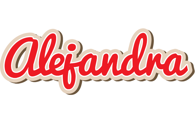 Alejandra chocolate logo