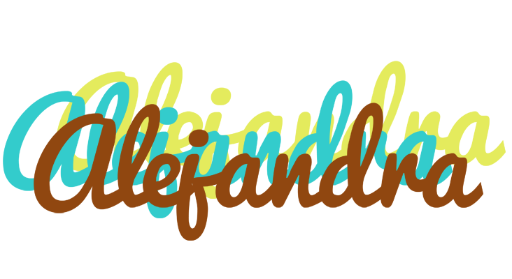 Alejandra cupcake logo