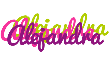 Alejandra flowers logo