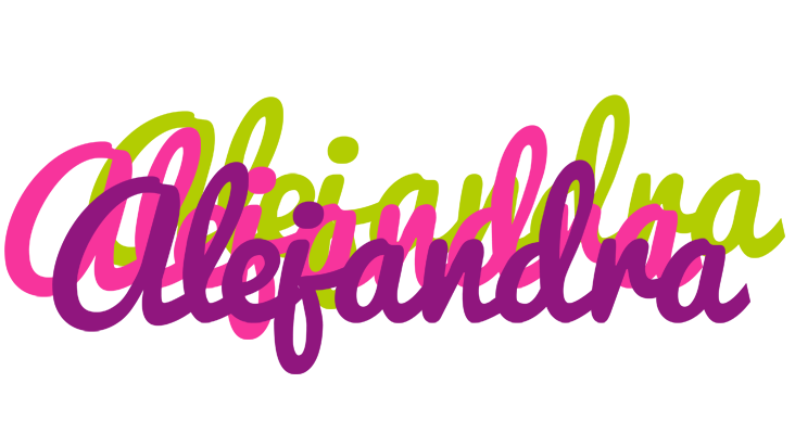 Alejandra flowers logo