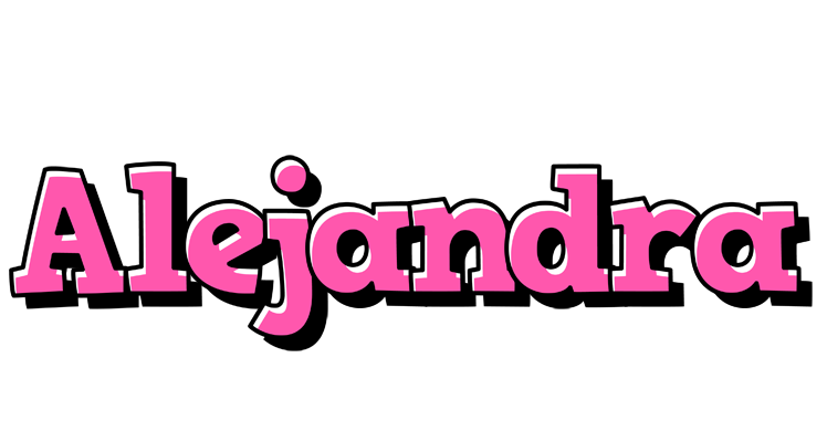 Alejandra girlish logo
