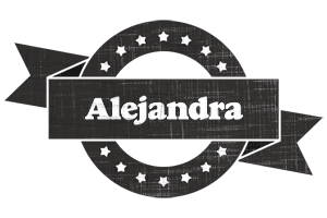 Alejandra grunge logo