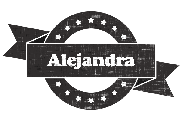 Alejandra grunge logo