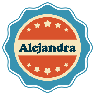 Alejandra labels logo