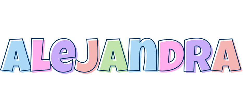 Alejandra pastel logo