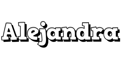 Alejandra snowing logo