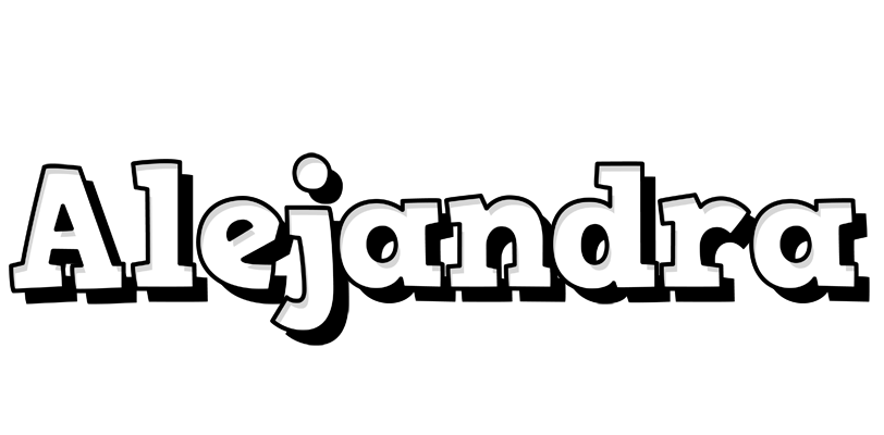 Alejandra snowing logo