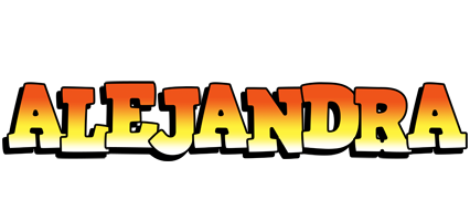 Alejandra sunset logo