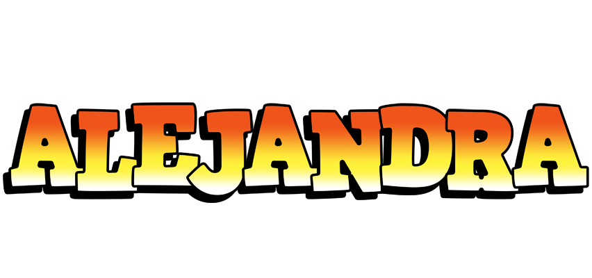 Alejandra sunset logo